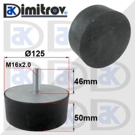 Антивибрационен тампон М16 х Ø 125 х 50 mm